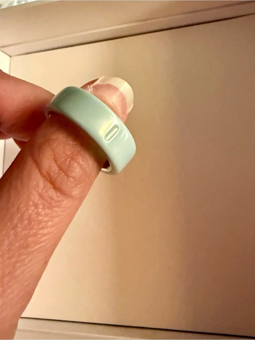 Oura Ring 4 Ceramic - Tide (Pale Mint Green) - Size 8 - Complete Box